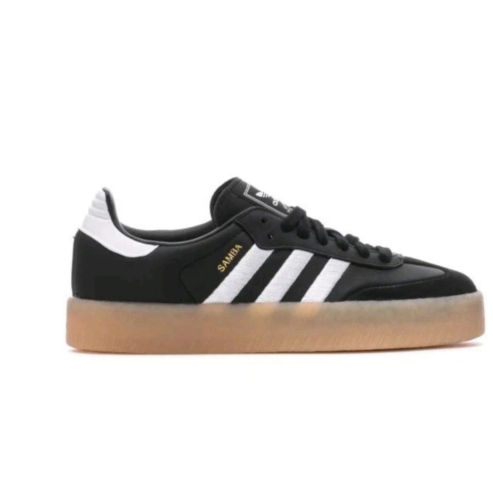 Adidas Women's Sambae Black and White Sneakers Size 8.5